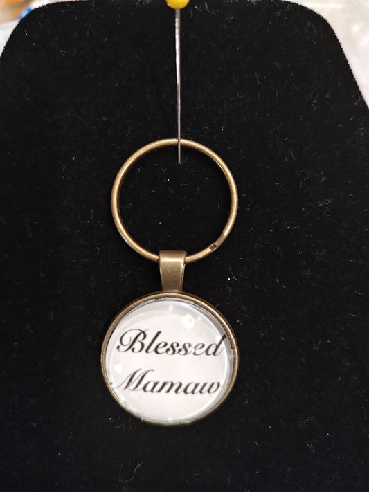 Blessed Mamaw Keychain